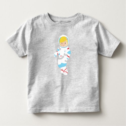Astronaut Girl Cosmonaut Space Flight Cute Girl Toddler T_shirt