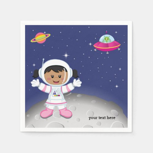 Astronaut girl napkins