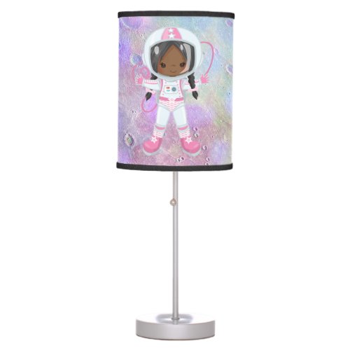 Astronaut girl Outer Space Table Lamp