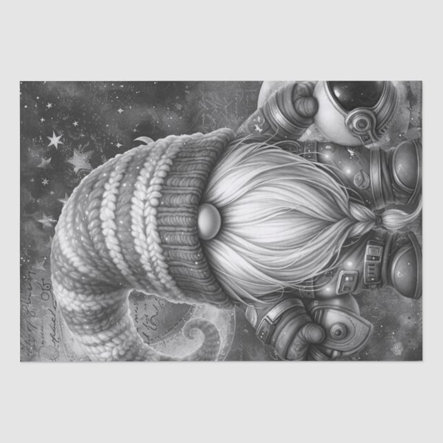 Astronaut Gnome Tissue Paper (Front)