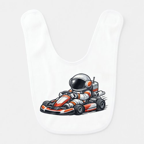 Astronaut Go-Kart Baby Bib