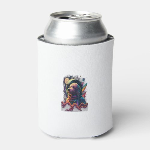 Astronaut Goldendoodle dog Space Galaxy Can Cooler