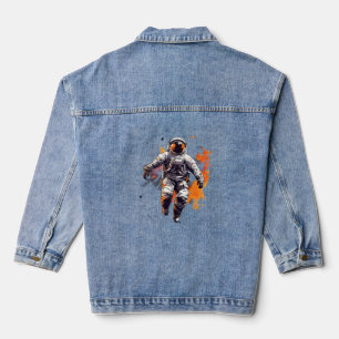 Astronaut Graphic Tee Denim Jacket