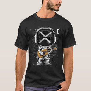 Astronaut Guitar Ripple XRP Coin To The Moon Crypt T-Shirt