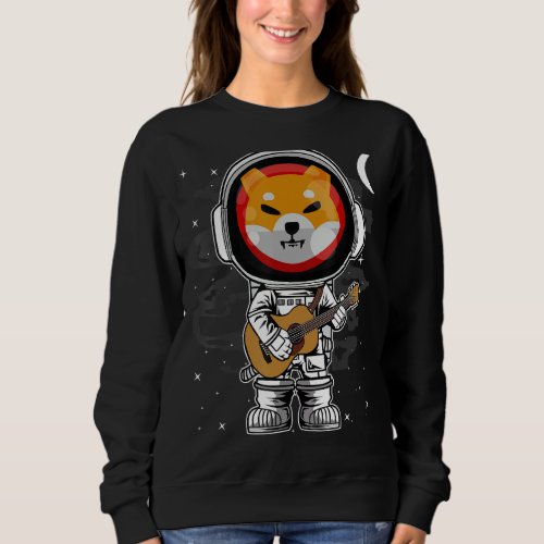 Astronaut Guitar Shiba Inu Shib Coin To The Moon C Sweatshirt