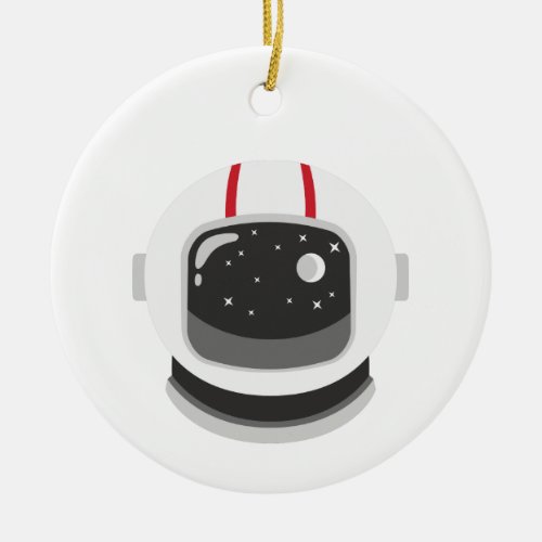 Astronaut Helmet Ceramic Ornament