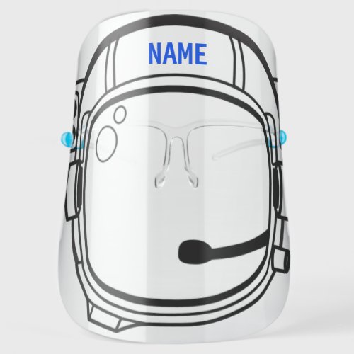 Astronaut Helmet Funny Face Shield Custom Name