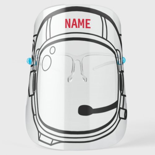 Astronaut Helmet Funny Face Shield _ Custom Name