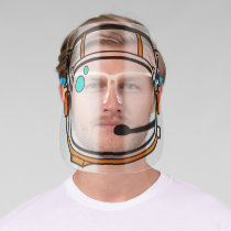 Astronaut Helmet - Orange Face Shield