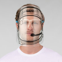 Astronaut Helmet - Personalised - Add Your Name  - Face Shield