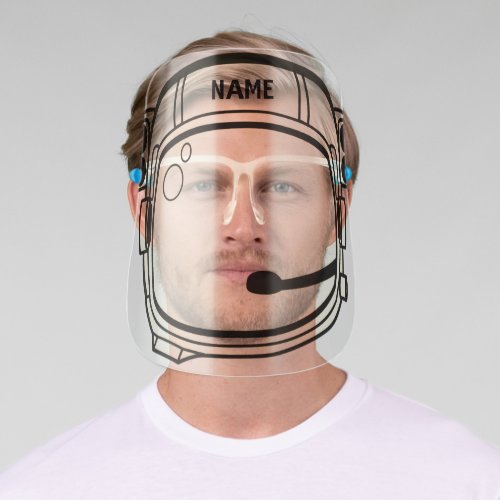 Astronaut Helmet _ Personalised _ Add Your Name  _ Face Shield
