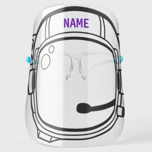Astronaut Helmet _ Personalised _ Add Your Name  _ Face Shield