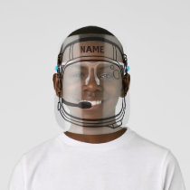 Astronaut Helmet - Personalised - Add Your Name - Kids' Face Shield