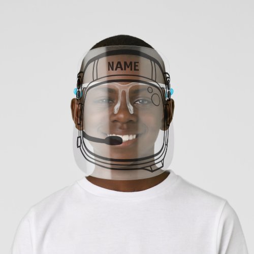 Astronaut Helmet _ Personalised _ Add Your Name _ Kids Face Shield