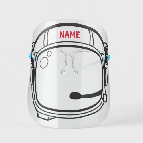 Astronaut Helmet _ Personalised _ Add Your Name _ Kids Face Shield