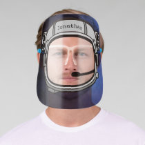 Astronaut Helmet Space Nebula Personalized Face Shield
