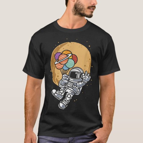 Astronaut Hobby Solar System Space Planet Astronom T_Shirt