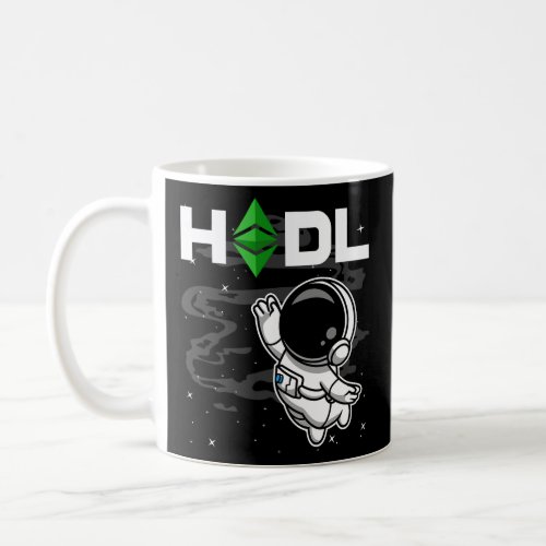 Astronaut HODL Ethereum Classic ETH Coin To The Mo Coffee Mug