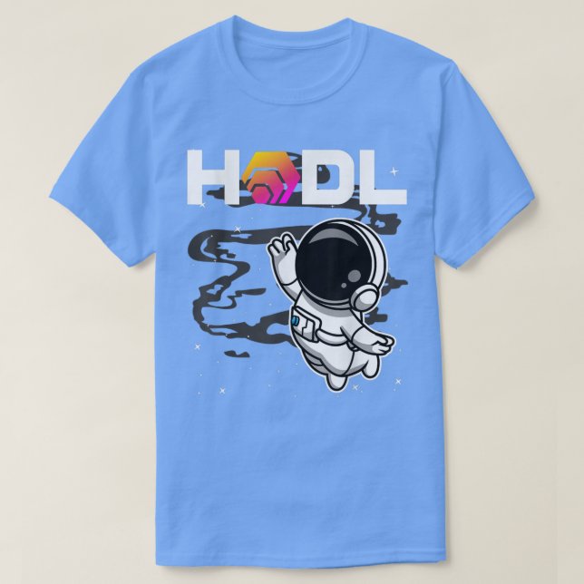 Astronaut HODL HEX Coin To The Moon Crypto Token B T-Shirt (Design Front)