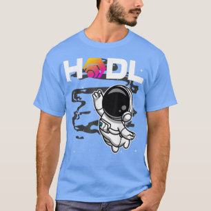 Astronaut HODL HEX Coin To The Moon Crypto Token B T-Shirt