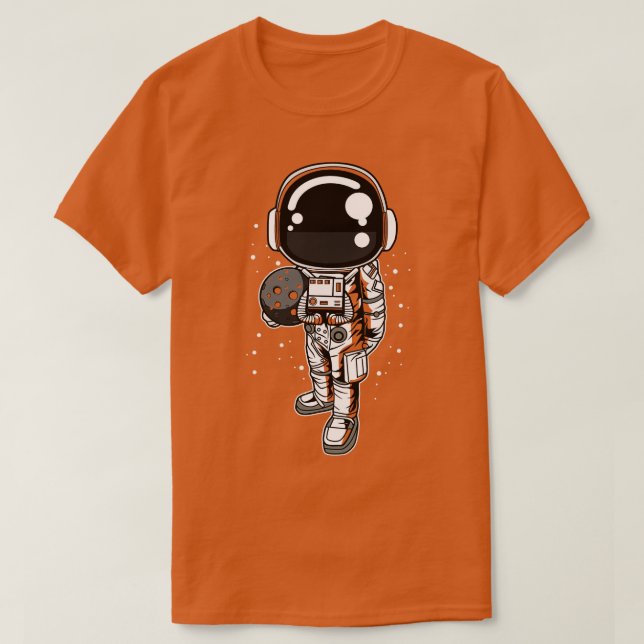 ASTRONAUT HOLDING THE MOON T-Shirt (Design Front)