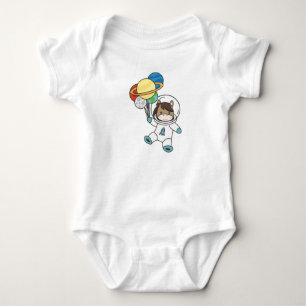 Astronaut Horse Ponny Planet Earth Mars Baby Bodysuit