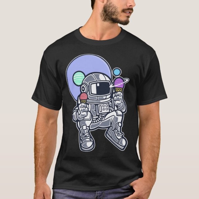 Astronaut Ice Cream T-Shirt (Front)