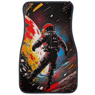 Astronaut in Chaos Car Floor Mat