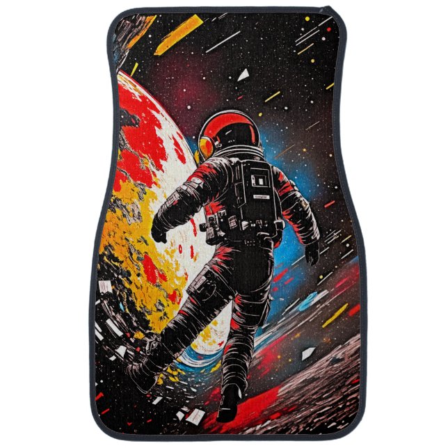 Astronaut in Chaos Car Floor Mat (Front)