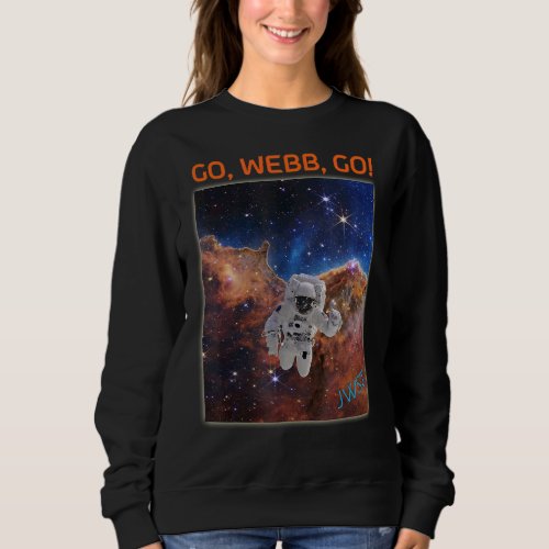 Astronaut in Cosmic Cliffs Webb Space Telescope JW Sweatshirt