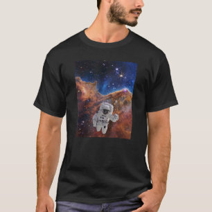 Astronaut in Cosmic Cliffs Webb Space Telescope JW T-Shirt