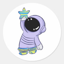 Astronaut in different socks sticker