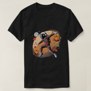astronaut in outer space Halloween pampkin T-Shirt