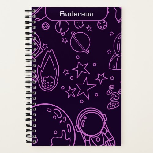Astronaut In Outer Space  Notebook