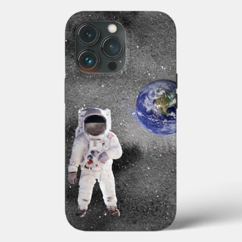 Astronaut in Outer Space with Planet Earth   iPhone 13 Pro Case