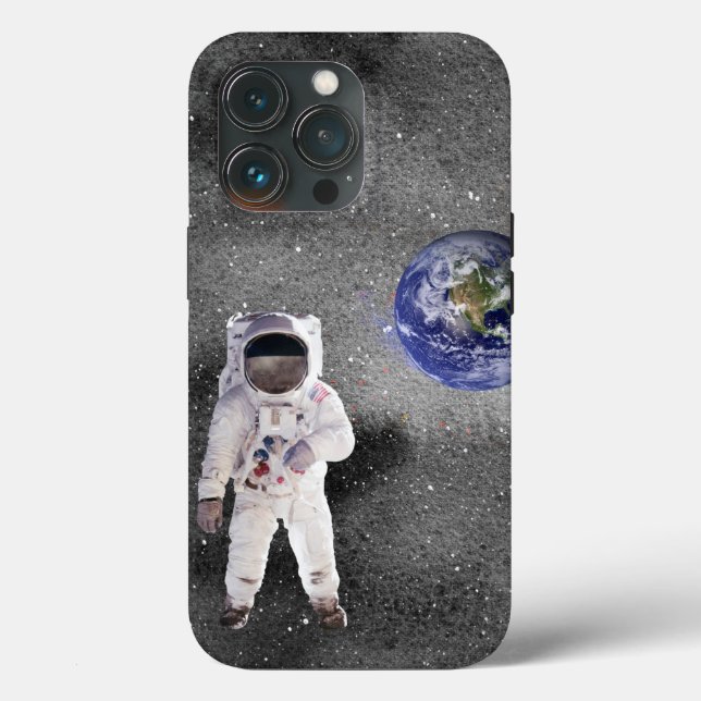 Astronaut in Outer Space with Planet Earth   Case-Mate iPhone Case (Back)