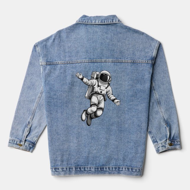 Astronaut in space denim jacket (Back)