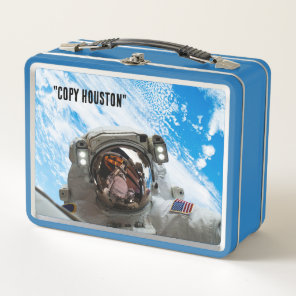 Astronaut in Space Metal Lunch Box