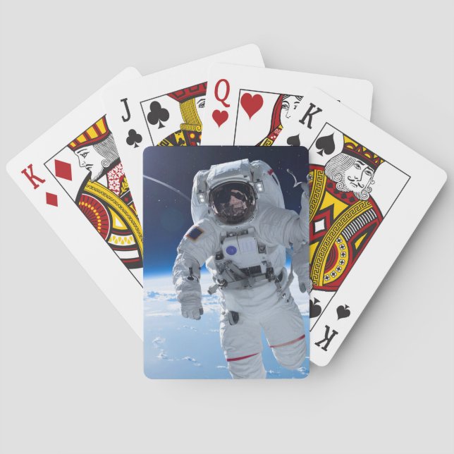 Astronaut in space poker cards (Back)