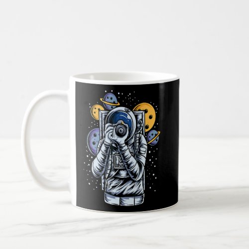 Astronaut In Space Taking Pictures  Graphic  Coffee Mug