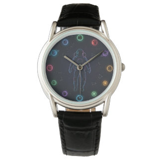 Astronaut in Space Watch | Colorful Cosmic Planets