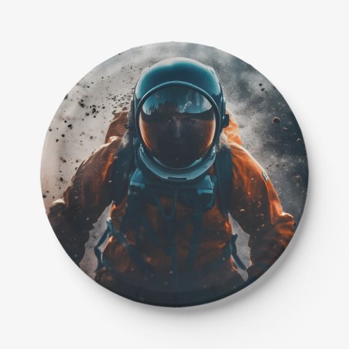 Astronaut in the space paper plates