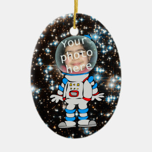 Astronaut in Training - Astro Child Template Ceramic Ornament