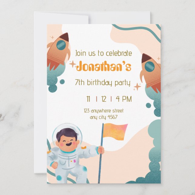 Astronaut Invitation (Front)