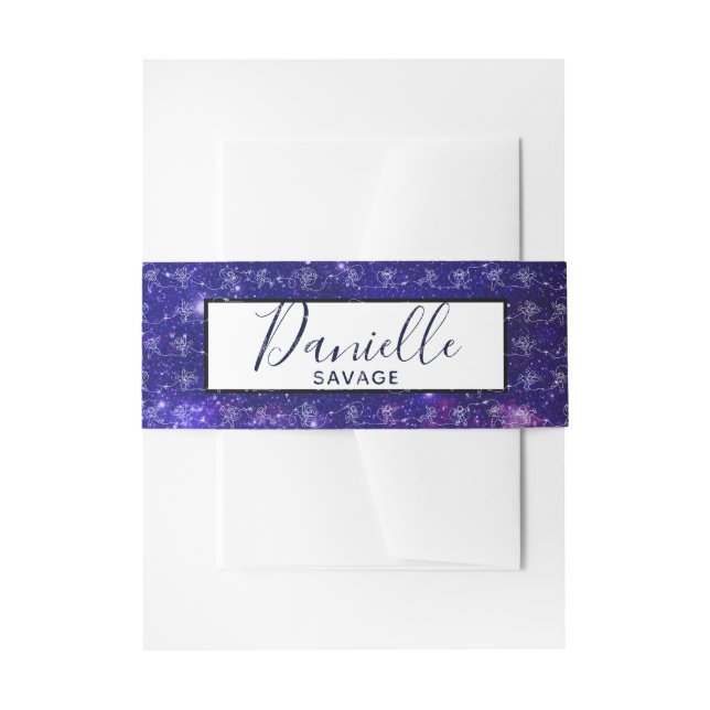 Astronaut Invitation Belly Band (Front Example)