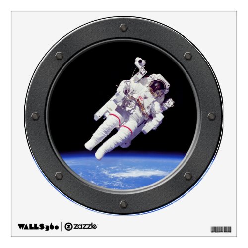 Astronaut Jetpack Spacewalk Earth Orbit Photo Wall Decal