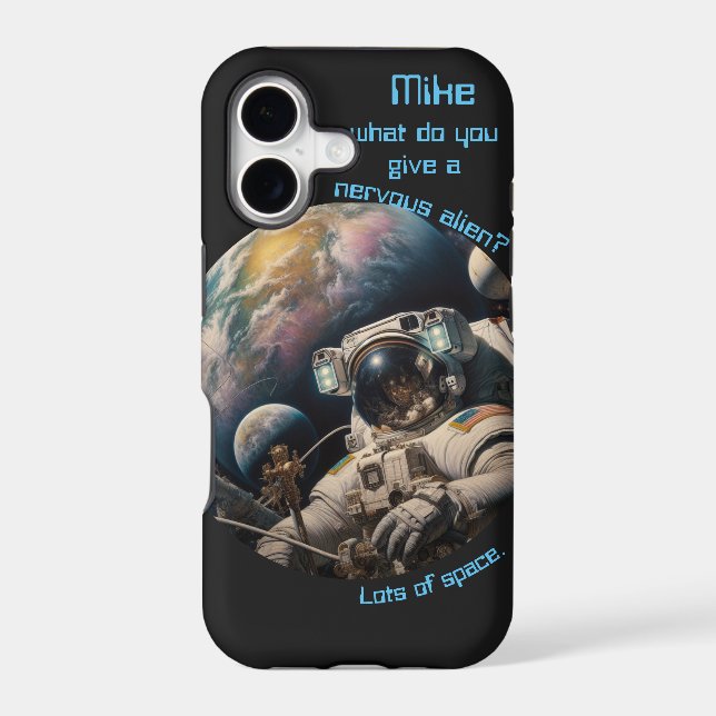 Astronaut Joke Customizable  Iphone Case (Back)