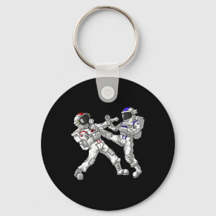 Astronaut Karate Muay Thai Martial Arts Kickboxing Keychain