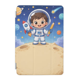 Astronaut Kid Ready to Explore School Noteboo iPad Mini Cover