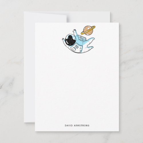 Astronaut Kids Note Card